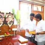 ಶಿಕ್ಷಣ ಸಚಿವ ಮಧು ಬಂಗಾರಪ್ಪ ನೂತನ ಕಚೇರಿ ಪೂಜೆಯಲ್ಲಿ ಭಾಗಿಯಾದ ಶಾಸಕ ಭೀಮಣ್ಣ ನಾಯ್ಕ